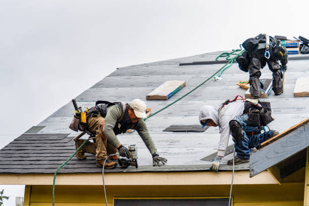 Professional Roofing technician working in East Weymouth, MA